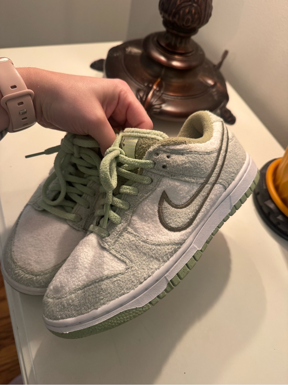 Nike Dunk Low SE Fleece - Honeydew Sz 6.5